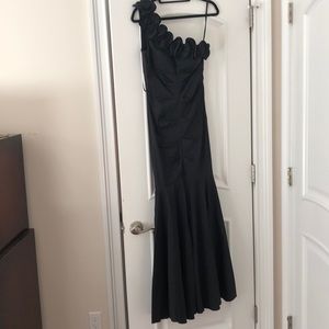 Black ball gown
